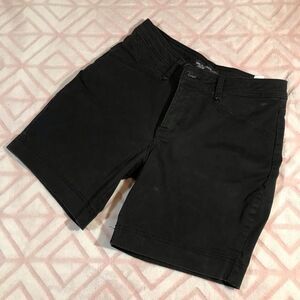 Lee Platinum Label Womens Shorts 6 Black Bermuda Chino PO502A Jean Stretch P1190